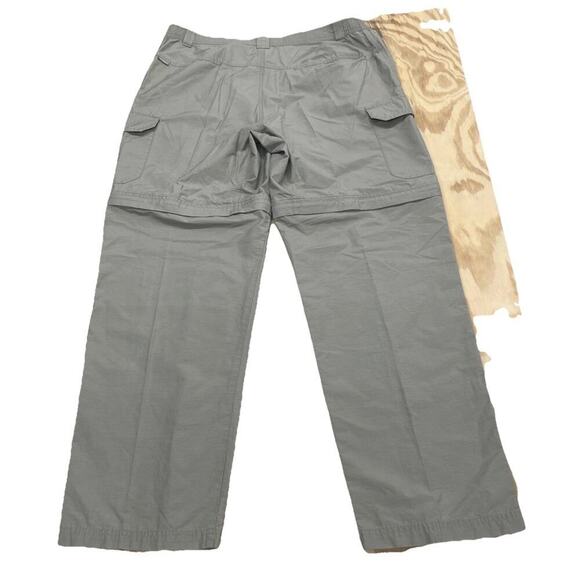 Columbia Pants Mens 36x32 Beige Hiking Convertible Zip Off Outdoor Ripstop - Picture 2 of 10